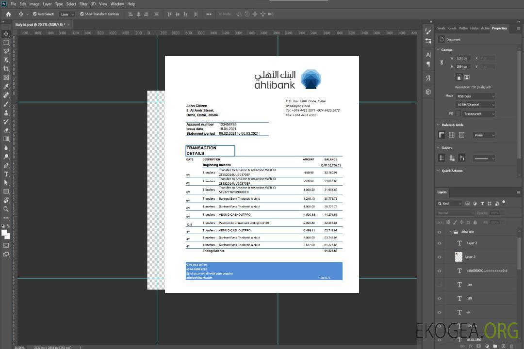 Qatar Ahli Bank excel pdf template Qatar Ahli Bank excel pdf template